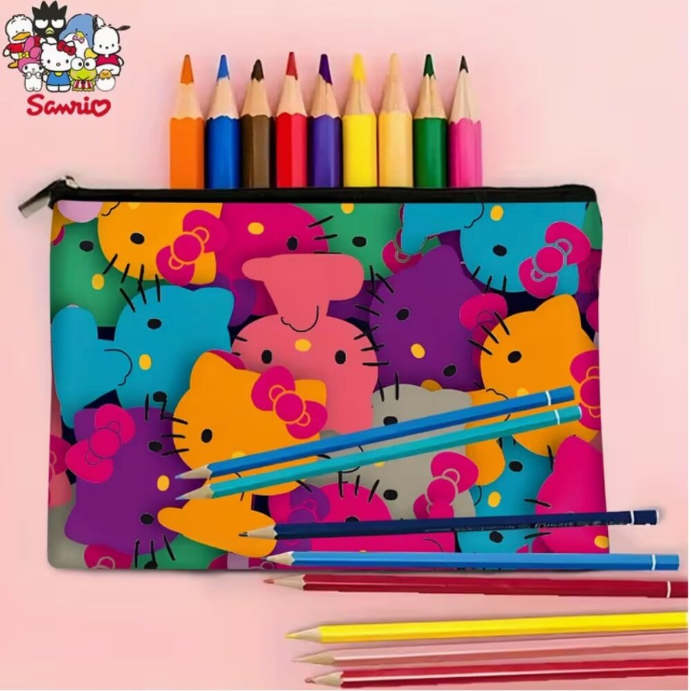 🧸 Hello Kitty - School Supplies (or Makeup Bag)
